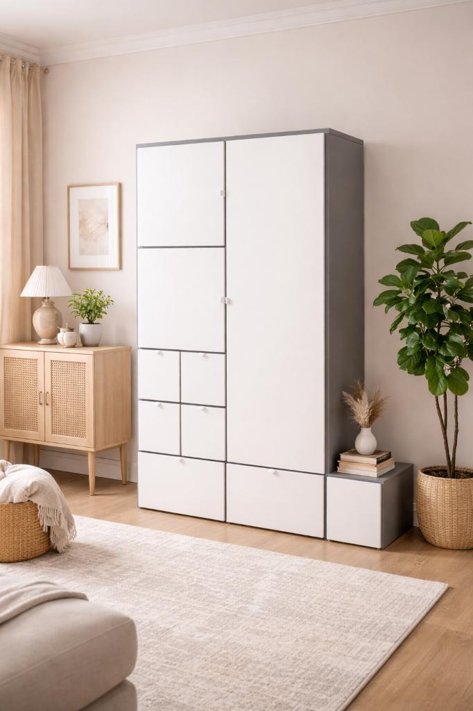 VISTHUS kledingkast, Huis en Inrichting, Kasten | Kledingkasten, Ophalen, 200 cm of meer, 150 tot 200 cm, Zo goed als nieuw
