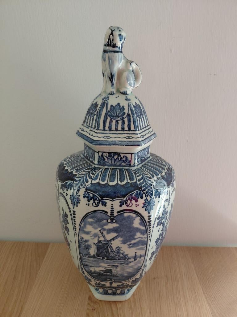 Delfts potiche with lid, Ophalen of Verzenden