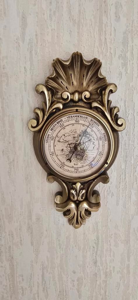 Antieke Barometer - Decoratief en Functioneel, Audio, Tv en Foto, Weerstations en Barometers, Ophalen of Verzenden, Gebruikt, Barometer
