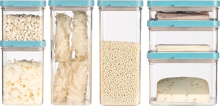 bewaardozen, Huis en Inrichting, Keuken | Tupperware, Nieuw, Overige typen, Blauw, Wit, Ophalen