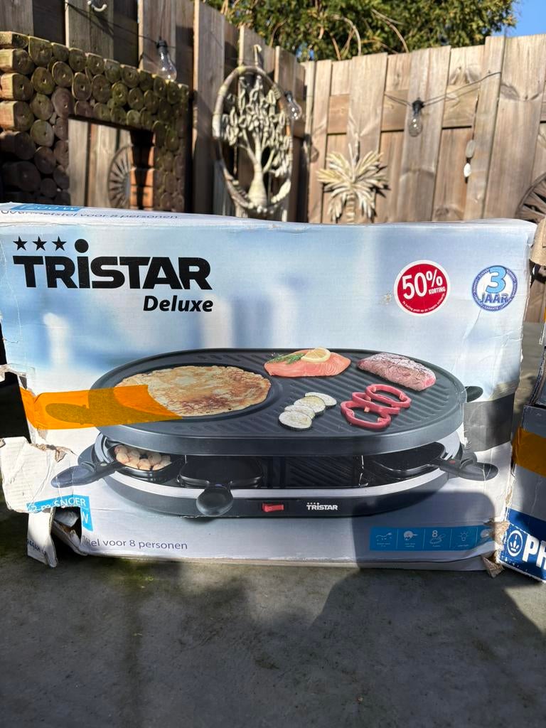 Gourmetstellen Tefal Tristar Princess compleet goede staat, Ophalen, Gebruikt, 4 t/m 7 personen
