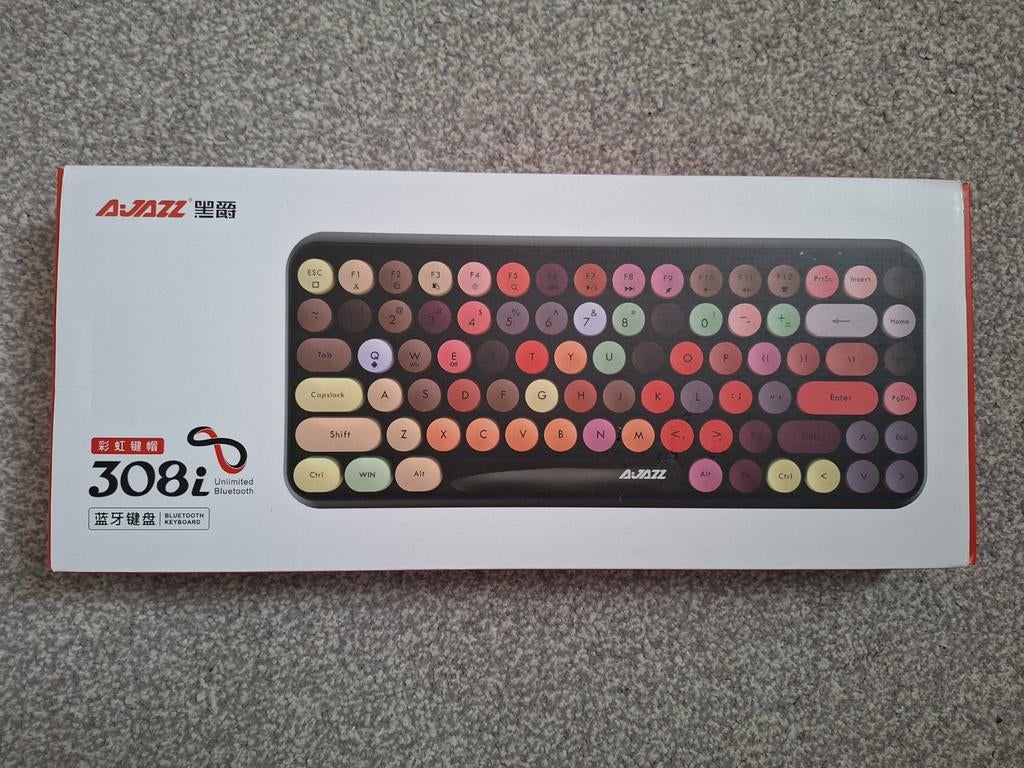 AJAZZ 308i Bluetooth toetsenbord, AJAZZ, Ophalen of Verzenden, Zo goed als nieuw, Draadloos