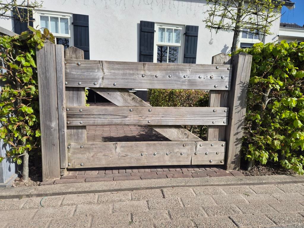 Tuinhekje, Tuin en Terras, Tuinhekken en Hekwerk, Ophalen of Verzenden, Gebruikt, Hout, Tuinhek