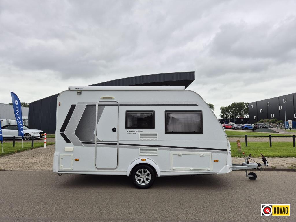 Weinsberg CaraTwo 390 QD, Caravans en Kamperen, Caravans, Overige merken, Kachel, Bedrijf, Treinzit