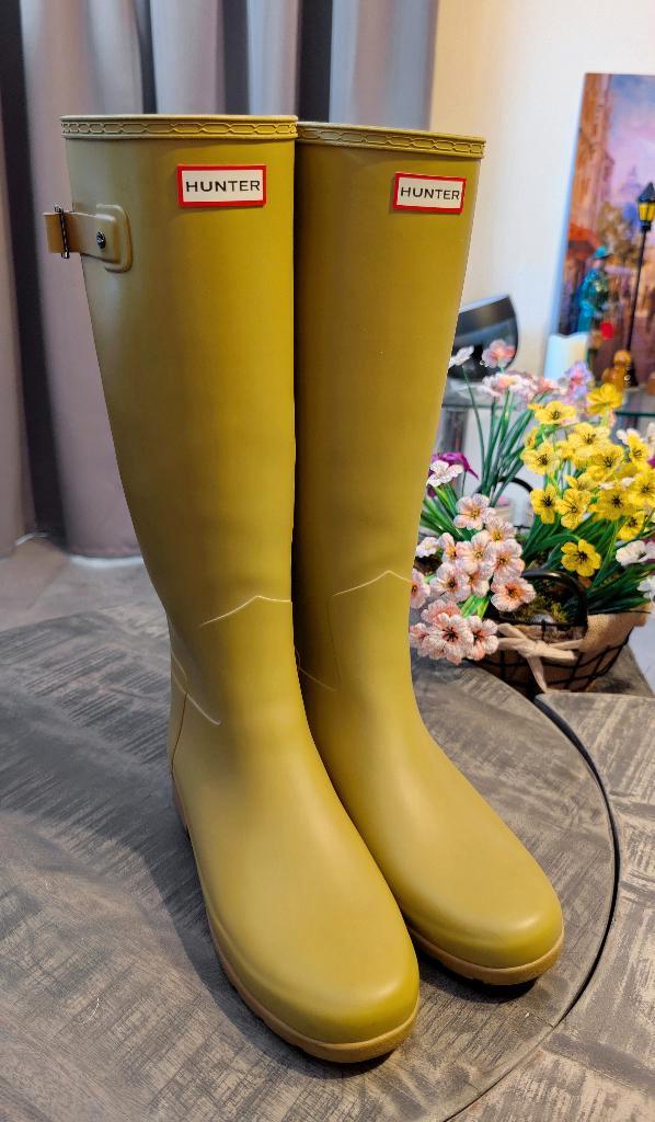 Hunter Laarzen - Boots -"Refined Tall" - Uniek - rubber, Kleding | Dames, Schoenen, Gedragen, Hoge laarzen, Overige kleuren, Ophalen of Verzenden