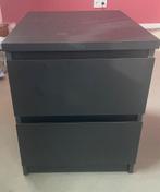 Zwart nachtkastje Leen Bakker, Ophalen, Kunststof, Gebruikt, Minder dan 45 cm