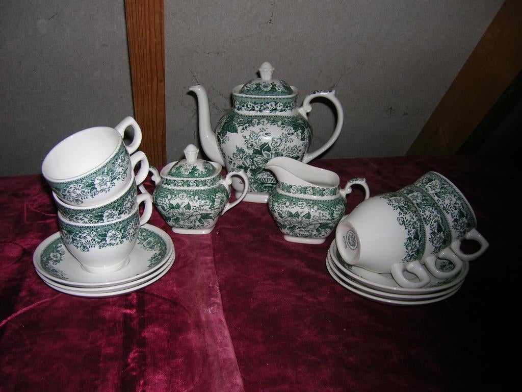 Koffie/theeservies Balmoral groen V&B, Sphinx € 90,--, Ophalen of Verzenden