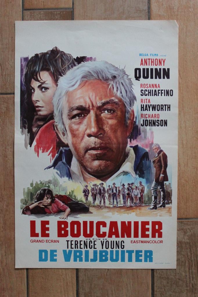filmaffiche Anthony Quinn The Rover 1967 filmposter, Rechthoekig Staand, Ophalen of Verzenden, Zo goed als nieuw, A1 t/m A3