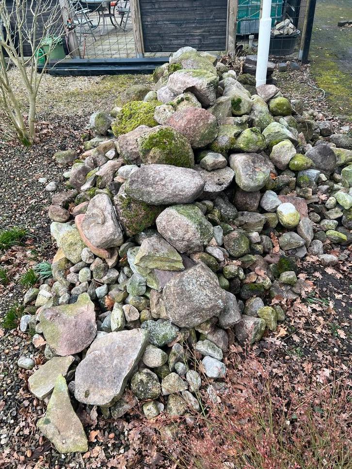 Zwerfkeien voor tuin of landschapsinrichting, Tuin en Terras, Grind, Keien en Split, Gebruikt, Kei, Grijs, Overige materialen