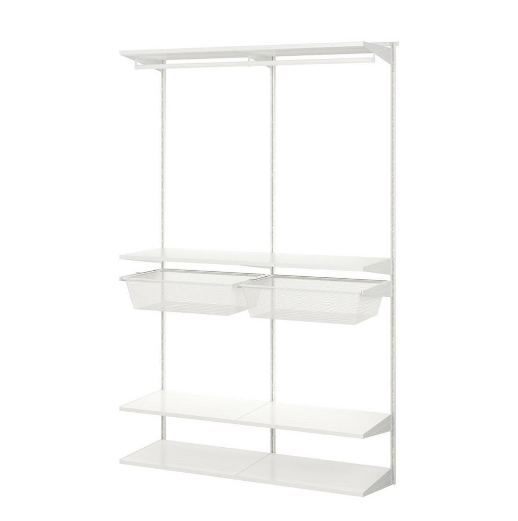 IKEA BOAXCEL system wandrails laden planken zie beschrijving, Ophalen, Zo goed als nieuw