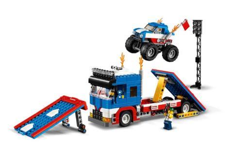 Lego Creator 3in1 set 31085 Mobiele stuntshow, Kinderen en Baby's, Speelgoed | Duplo en Lego, Zo goed als nieuw, Lego, Complete set