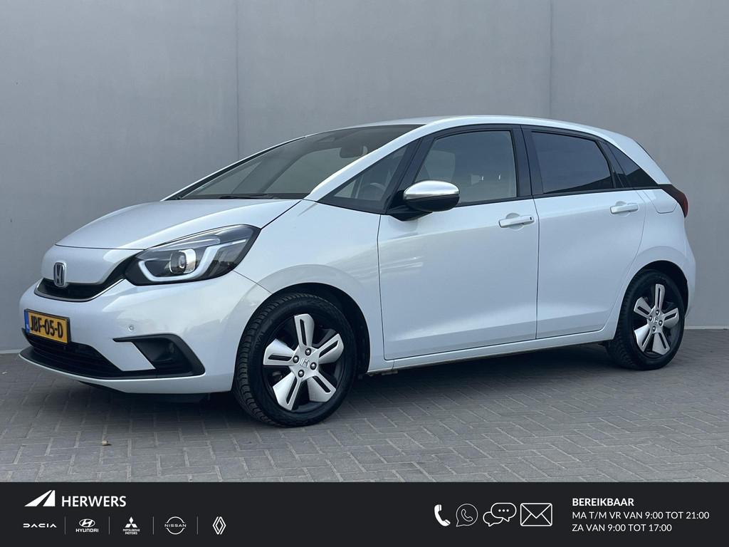 Honda Jazz 1.5 e:HEV Executive / Dealer Onderhouden / Androi, Auto's, Honda, Euro 6, Leder en Stof, Wit, Bedrijf