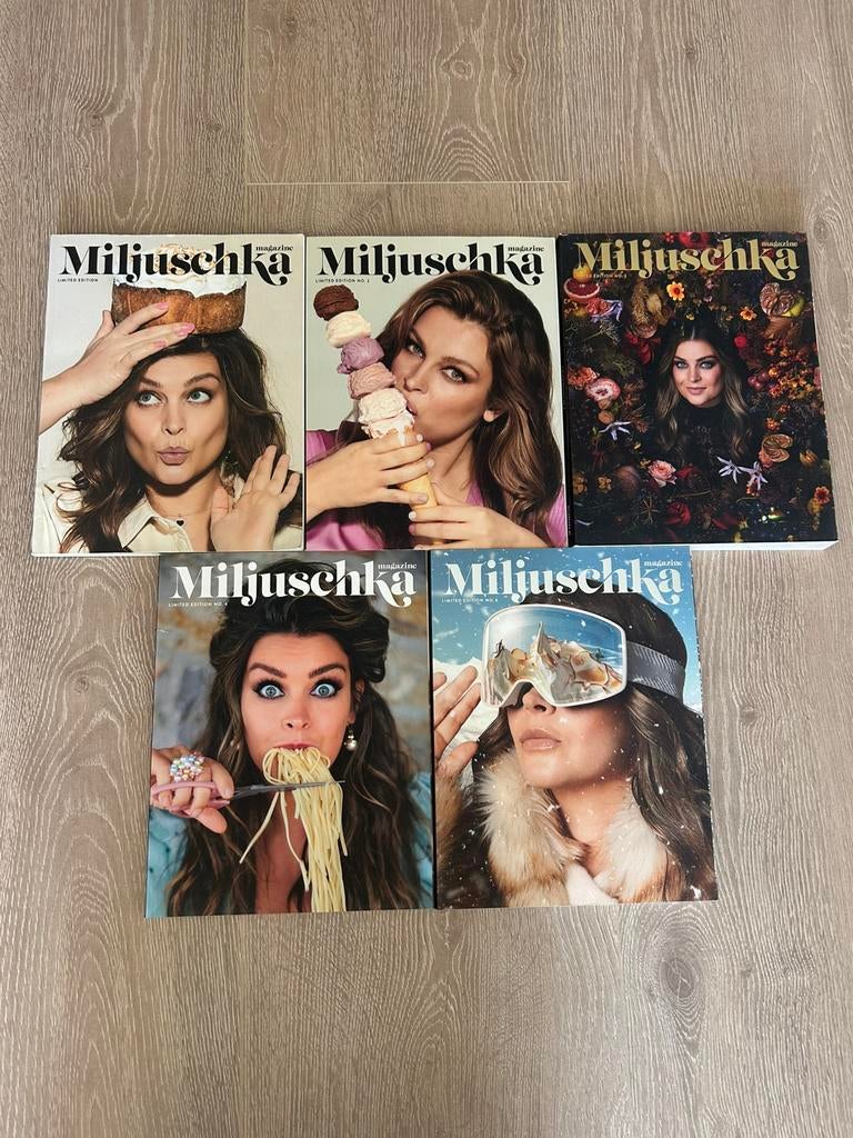 Miljuschka Magazin set (limited edition) 1-4 + 6, Ophalen of Verzenden, Zo goed als nieuw, Damesbladen