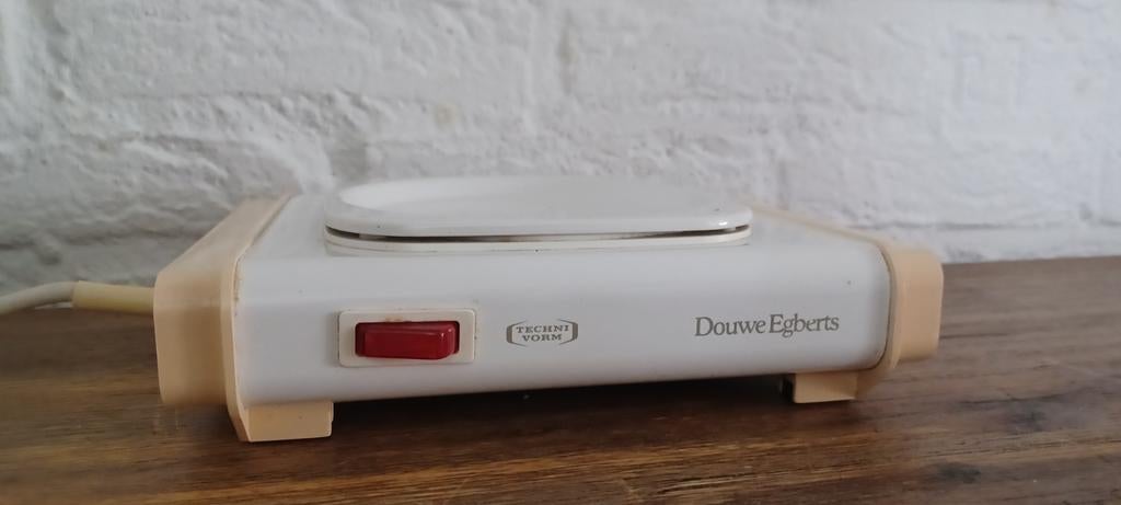 Vintage Douwe Egberts Technivorm warmhoudplaatje., Ophalen of Verzenden, Metaal, Overige merken, Overige typen