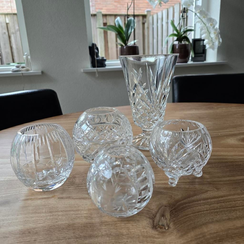 Glazen vazen, Antiek en Kunst, Antiek | Glas en Kristal, Ophalen of Verzenden