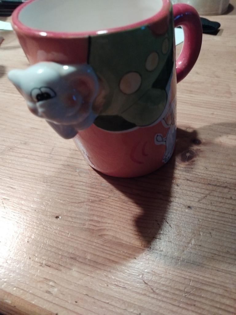 Mok met olifantje, Ophalen of Verzenden