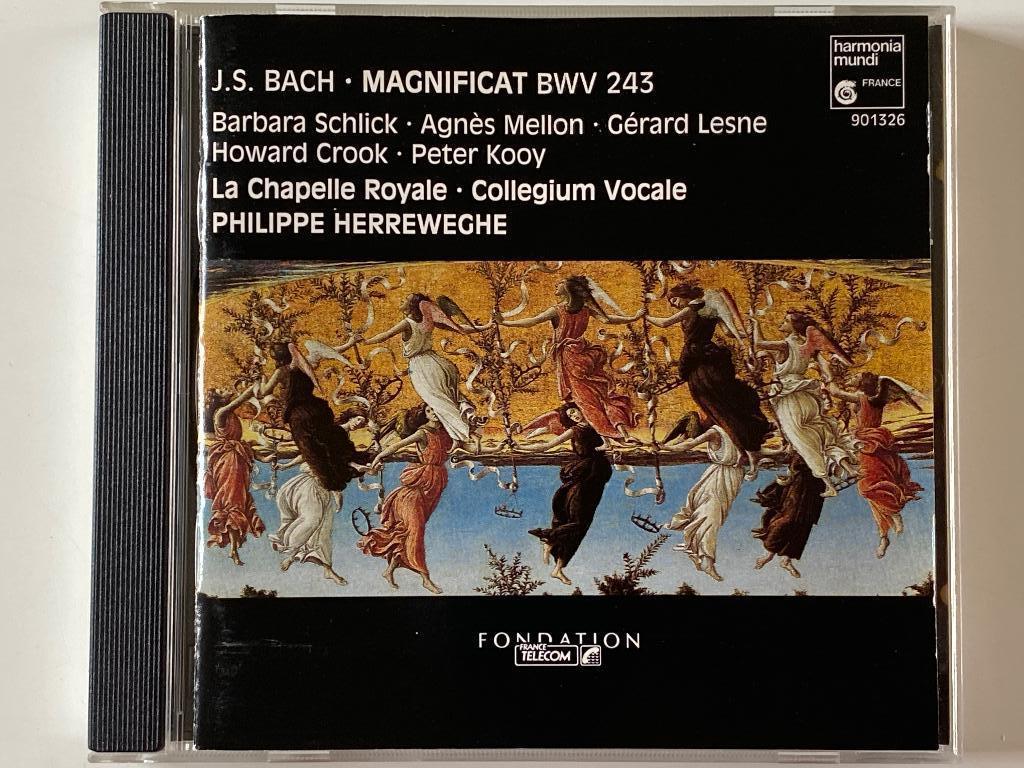 J.S. Bach   Magnificat BWV 243   Herreweghe, Ophalen of Verzenden, Barok, Zo goed als nieuw, Overige typen
