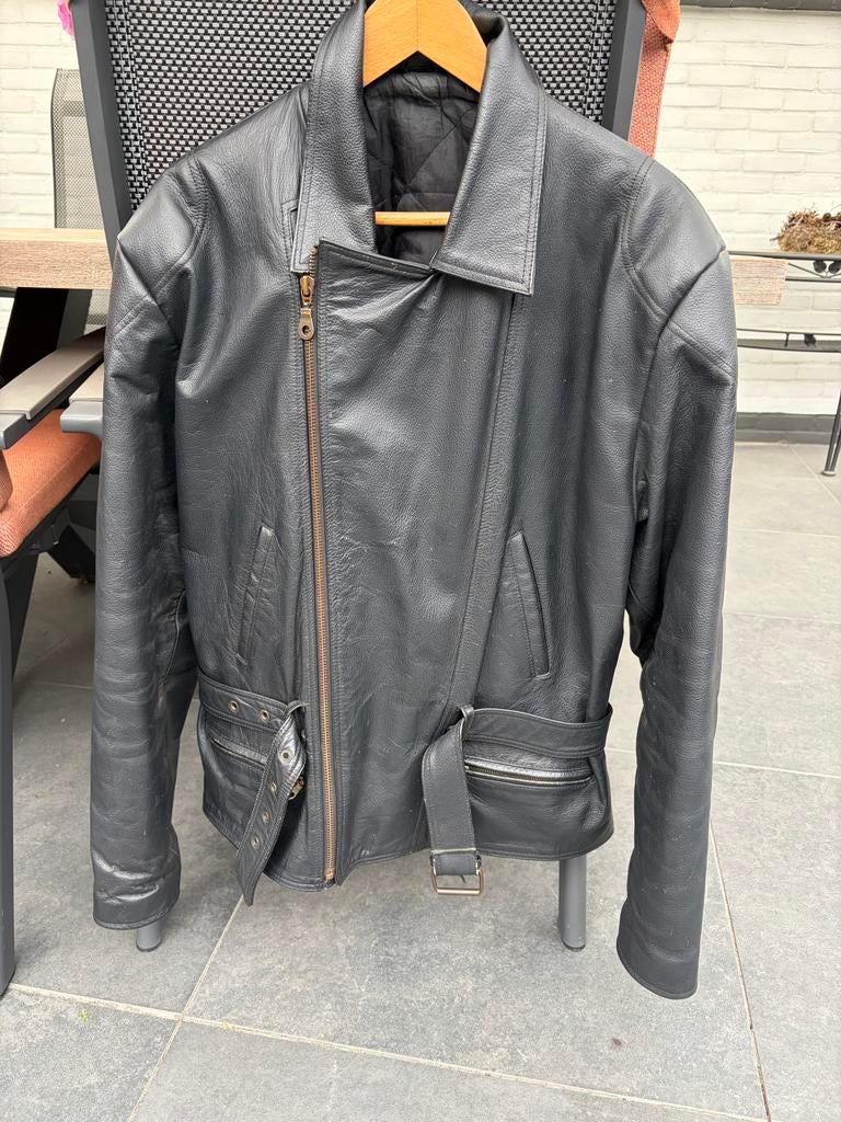 Stoere leren motorjas - Klassiek model, Ophalen, Tweedehands, Heren, Jas | leer