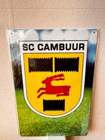 SC Cambuur Blikken Bord - Voetbal Fan Item, Ophalen of Verzenden, Nieuw, Reclamebord