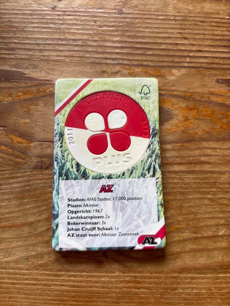 AZ Eredivisie Plus kaart 2011-2012, Ophalen of Verzenden, Gebruikt, AZ, Spelerskaart