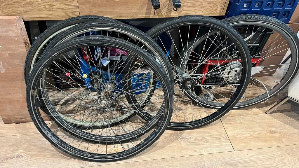 Fietswielen, Gebruikt, Aluminium, Stadsfiets, Ophalen