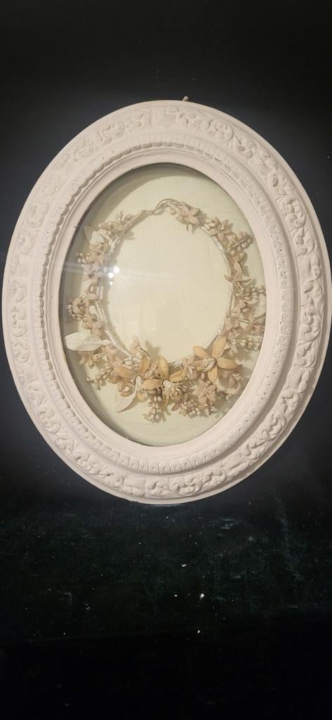 Vintage Wassen Bruidskroon in Bol, Antiek en Kunst, Ophalen of Verzenden