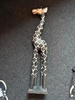 Houten giraffe beeld, Ophalen of Verzenden, Gebruikt, Dier