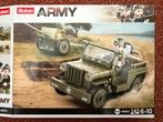 WW2 Sluban lego jeep met artillerie kanon, Ophalen of Verzenden, Zo goed als nieuw