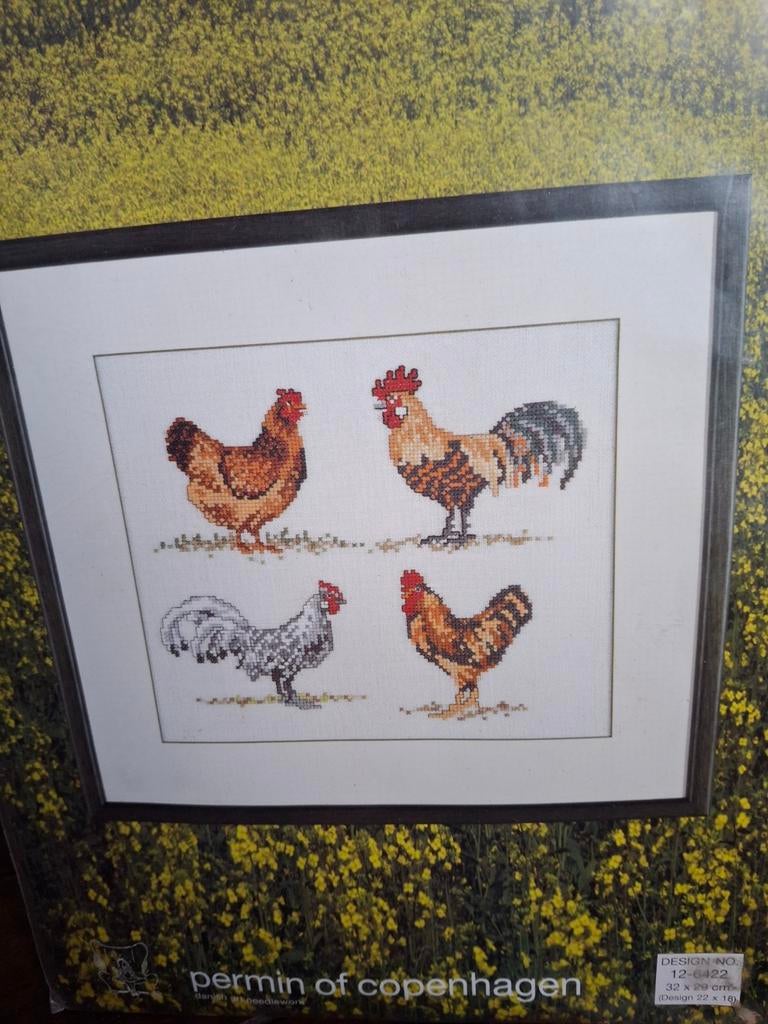 Kippen en hanen, Ophalen of Verzenden, Nieuw, Borduurpakket