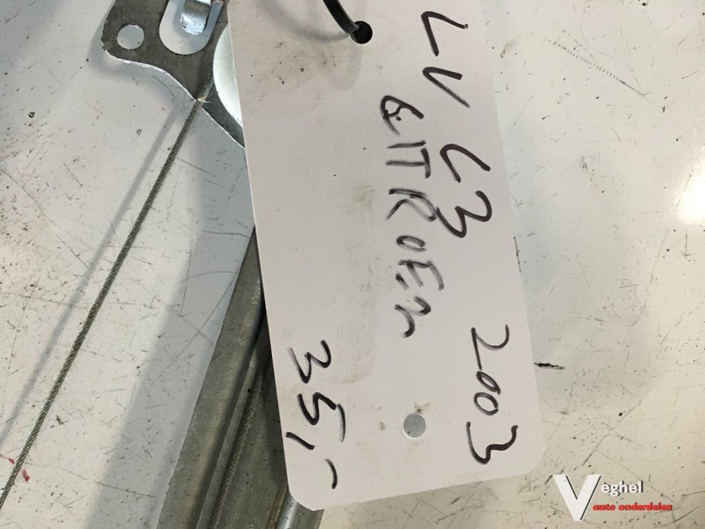 Citroen C3 2003 Elektr Raammechanisme Linksvoor, Auto-onderdelen, Ruiten en Toebehoren, Gebruikt, -, -, Ophalen of Verzenden