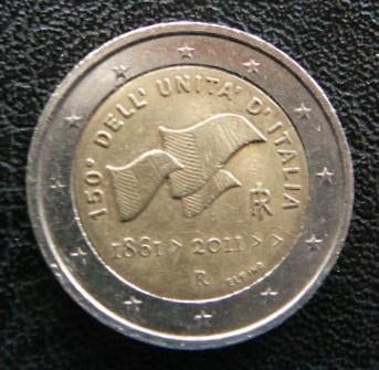 Herdenkingsmunt 2 euro Italië   2011, Postzegels en Munten, Munten | Europa | Euromunten, Ophalen of Verzenden, Italië, 2 euro