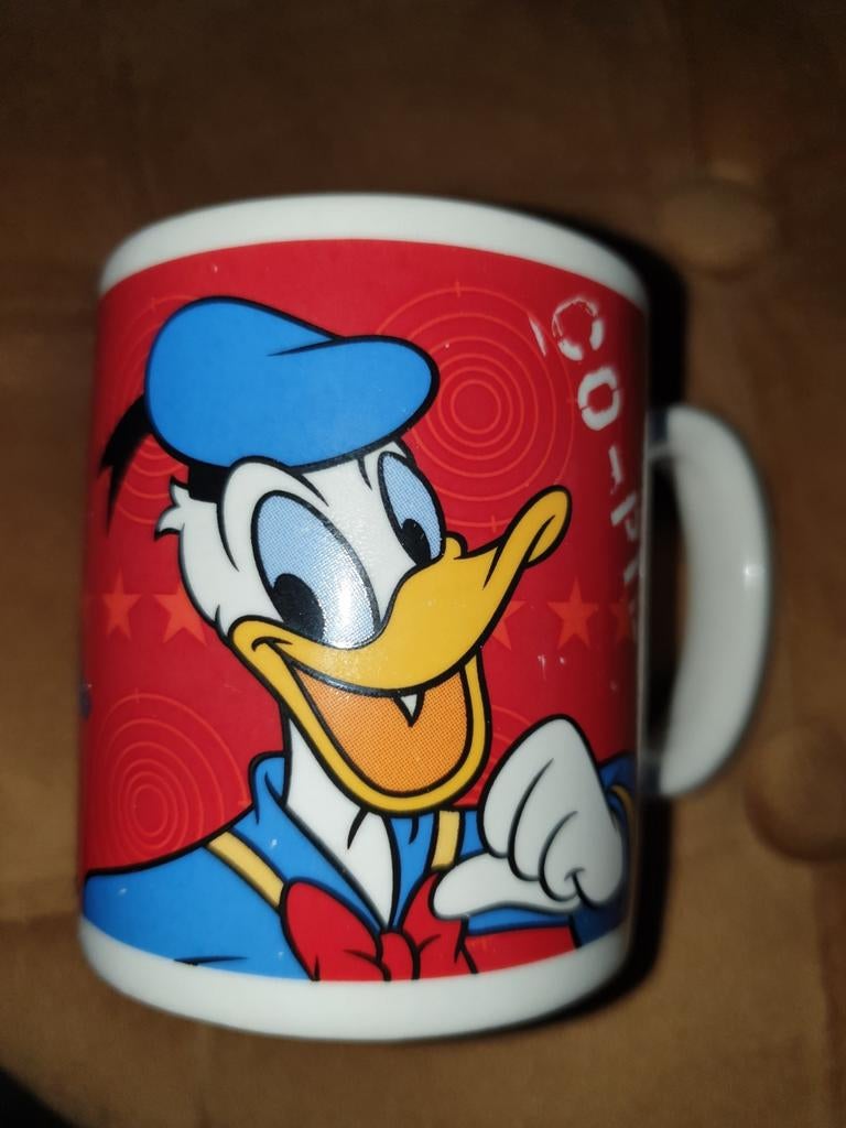 Disney Donald Duck en Pluto Mok, Verzamelen, Disney, Ophalen of Verzenden, Donald Duck, Servies