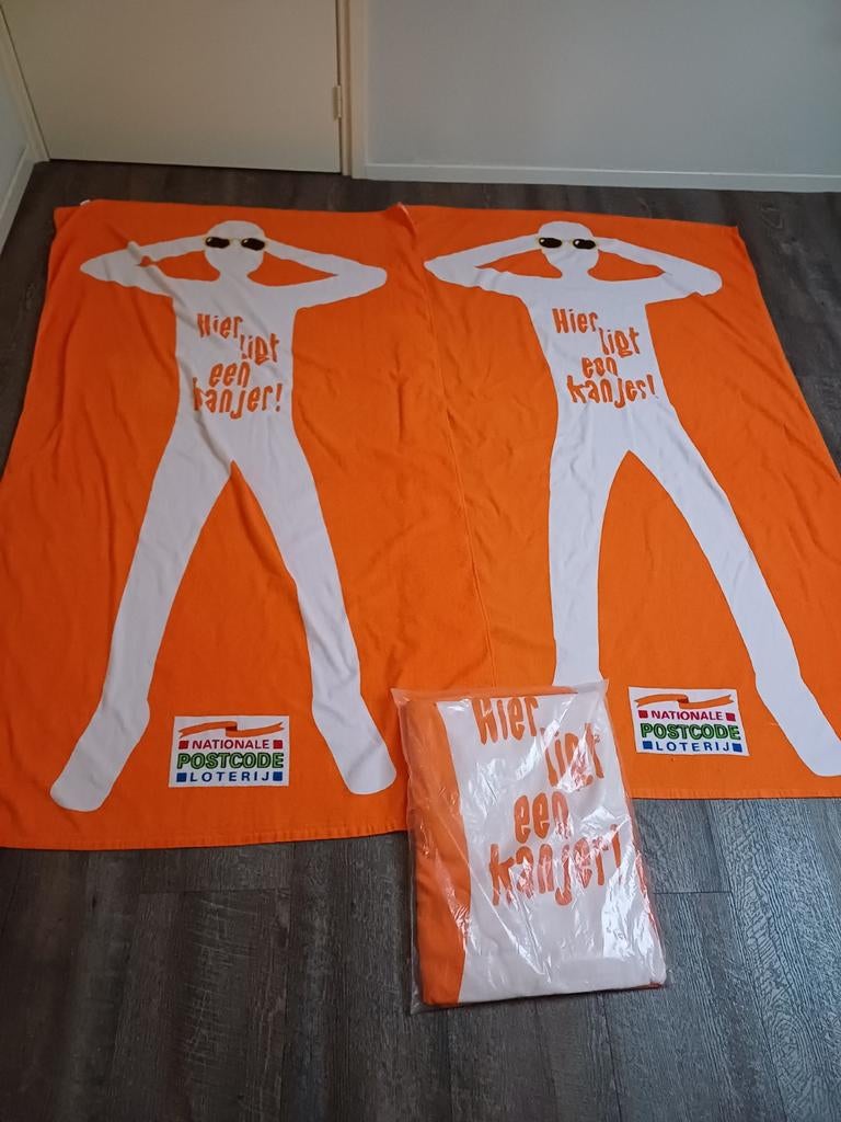 2 Strandlakens Postcode Loterij - Nieuw!, Ophalen of Verzenden, Nieuw, Handdoek