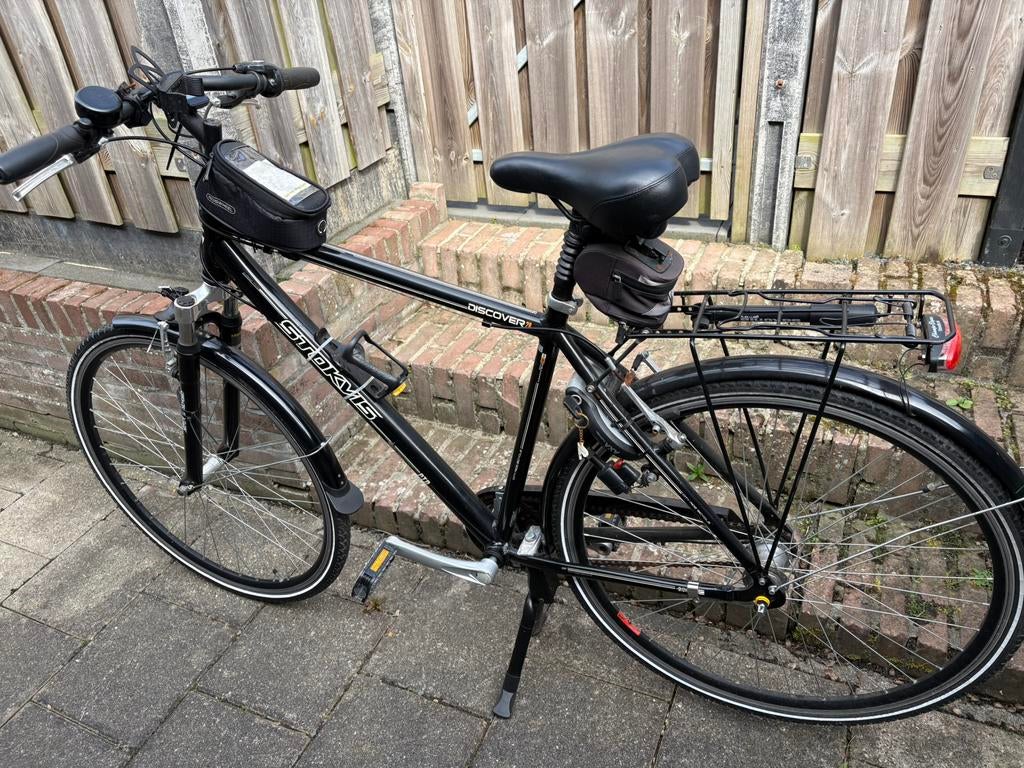 Herenfiets te koop, Fietsen en Brommers, Velgrem, Versnellingen, Zo goed als nieuw, 65 cm of meer
