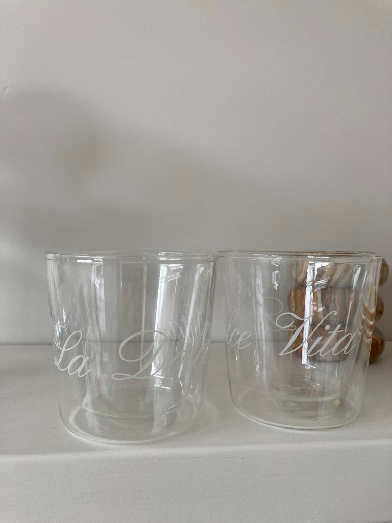 Rivièra Maison La Dolce Vita dubbelwandige glazen, Ophalen of Verzenden, Zo goed als nieuw