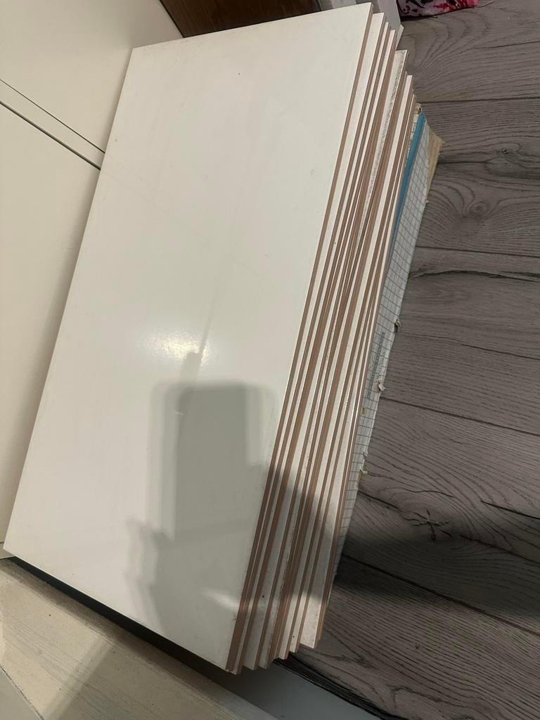 Wandtegels hoogglans wit, Ophalen of Verzenden, Zo goed als nieuw