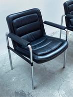 JORGEN KASTHOLM VINTAGE FAUTEUIL, Gebruikt, Zwart, Leer, Ophalen of Verzenden