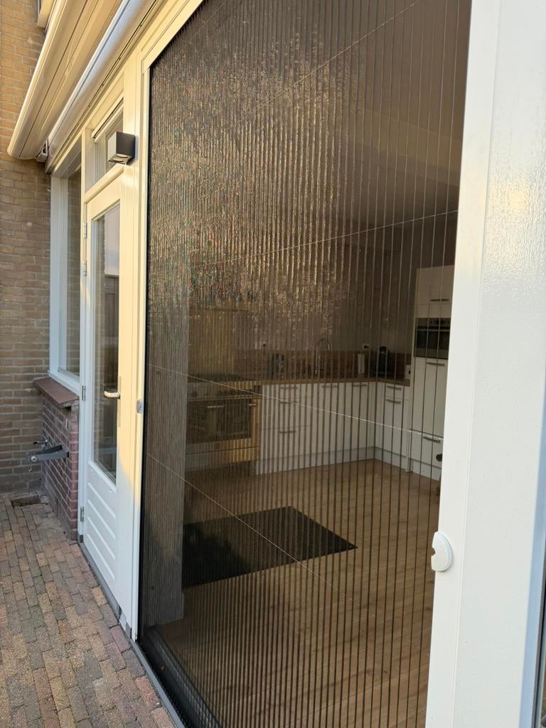 Plissé deur / hordeur, Doe-het-zelf en Verbouw, Deuren en Horren, Ophalen, 120 cm of meer, Hordeur, Zo goed als nieuw