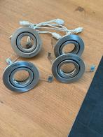 4 Spotjes, 5 dimbare LED-LAMPEN 12 volt, Osram transformator, Ophalen of Verzenden, Zo goed als nieuw, Overige typen