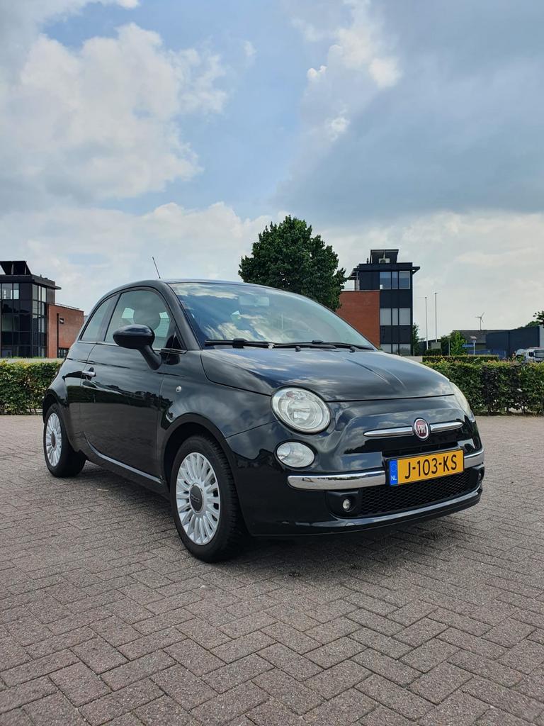 Fiat 500 1.2 C 2009 Zwart, Voorwielaandrijving, 1242 cc, 4 cilinders, 840 kg