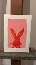 Lino afdruk 15-21 cm, Antiek en Kunst, Ophalen of Verzenden