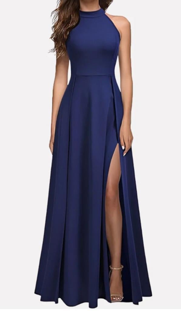 Nieuwe marineblauwe galajurk - Maat M, Kleding | Dames, Jurken, Ophalen of Verzenden, Nieuw, Maat 38/40 (M), Blauw
