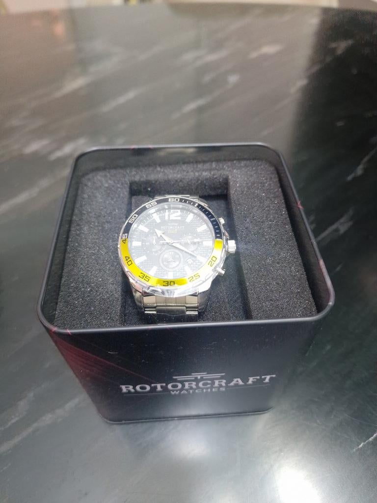 Rotorcraft Horloge - Stijlvol Herenhorloge met Stalen Band, Overige merken, Staal, Staal, Polshorloge