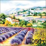 Servetten decoupage/bullet journal * lavendellandschap L1050, Verzenden, Nieuw, Materiaal