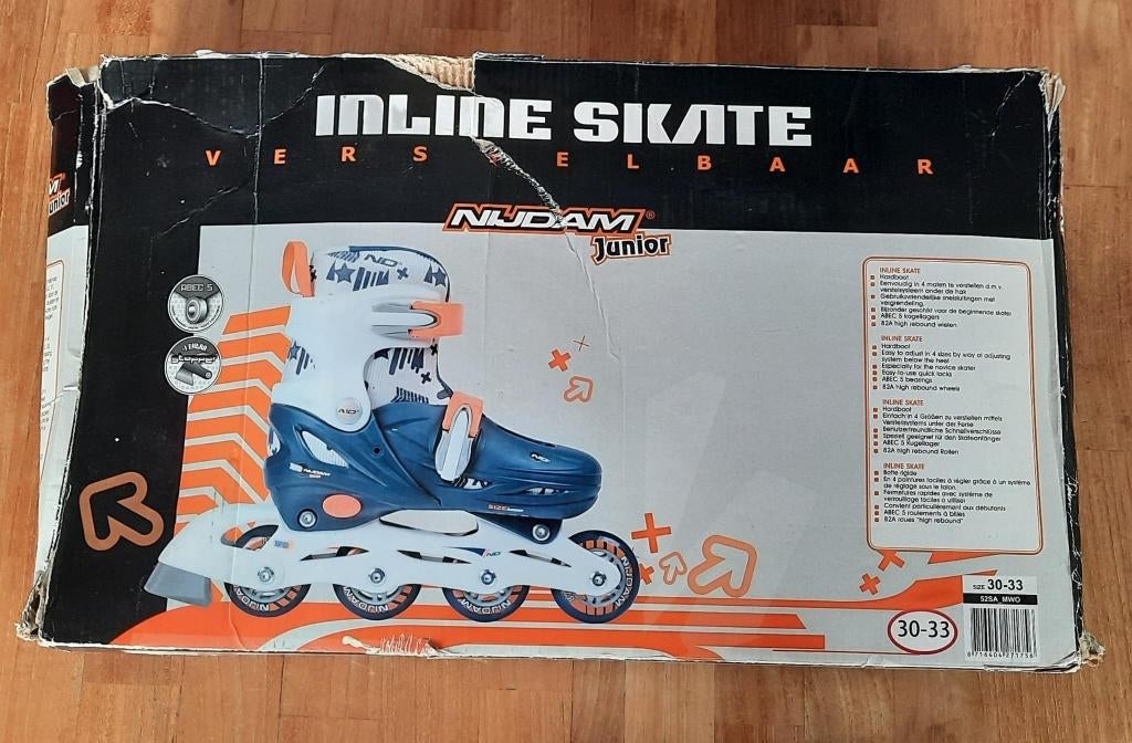 Nijdam Junior inline skates  - verstelbaar 30-33, Kinderen, Inline skates 4 wielen, Ophalen, Overige merken