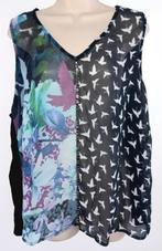 MS Mode zomer blouse maat 50, Ophalen of Verzenden, Zo goed als nieuw, Zwart, Blouse of Tuniek