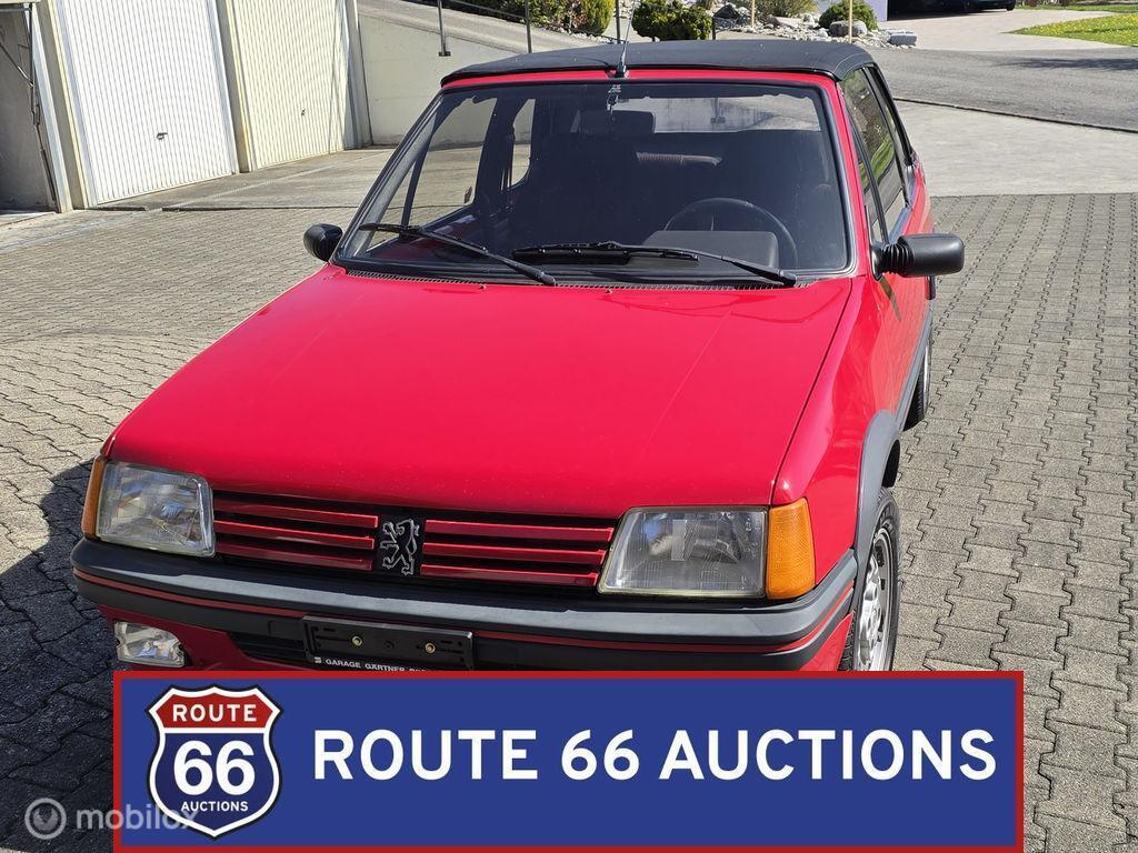 Peugeot 205 CTI Cabriolet | 1990 | Route 66 Auctions, Overige carrosserieën, Zwart, Bedrijf, Handgeschakeld