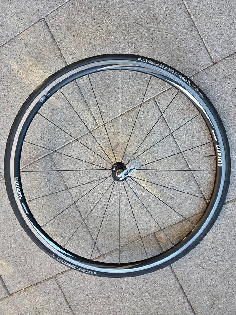 Shimano WH-R500 Wiel met Continental Grand Prix 28 inch, Fietsen en Brommers, Fietsonderdelen, Gebruikt, Wiel, Aluminium, Racefiets