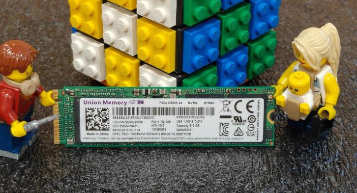 Union Memory AH640 512GB NVMe SSD, Computers en Software, Harde schijven, Zo goed als nieuw, Desktop, Intern, SSD, Overige aansluitingen