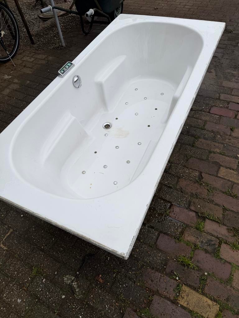 Wit bubbelbad, defect, Ophalen, Gebruikt, Vast, Inbouw